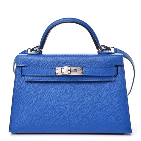 hermes epsom mini kelly sellier 20 bleu zellige|hermes mini kelly 20cm.